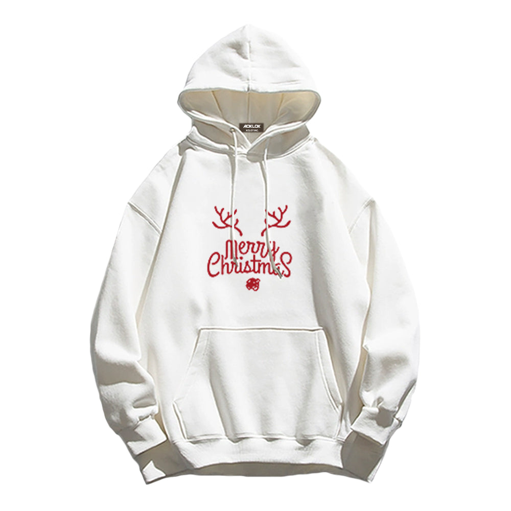 Casual Snowflake Elk Hoodie