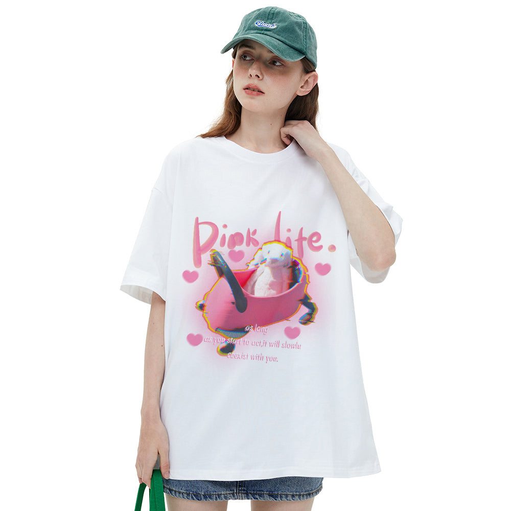 Pink Life Bunny T-shirt