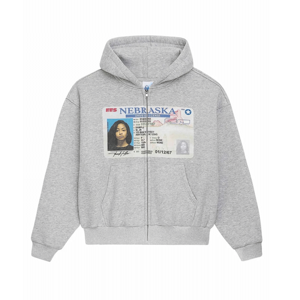 Evokyn Nebraska ID Graphic Zip Hoodie