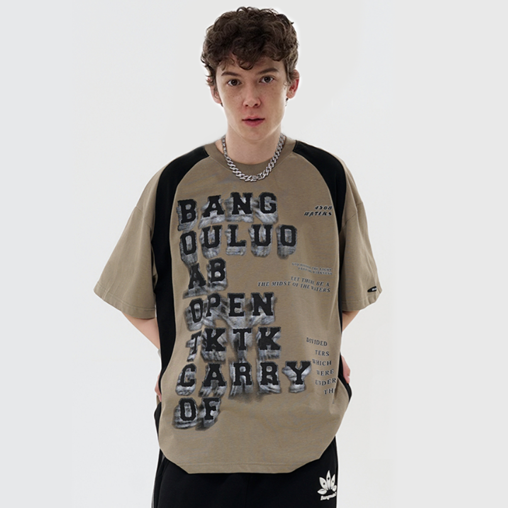 Letter Raglan T-shirt