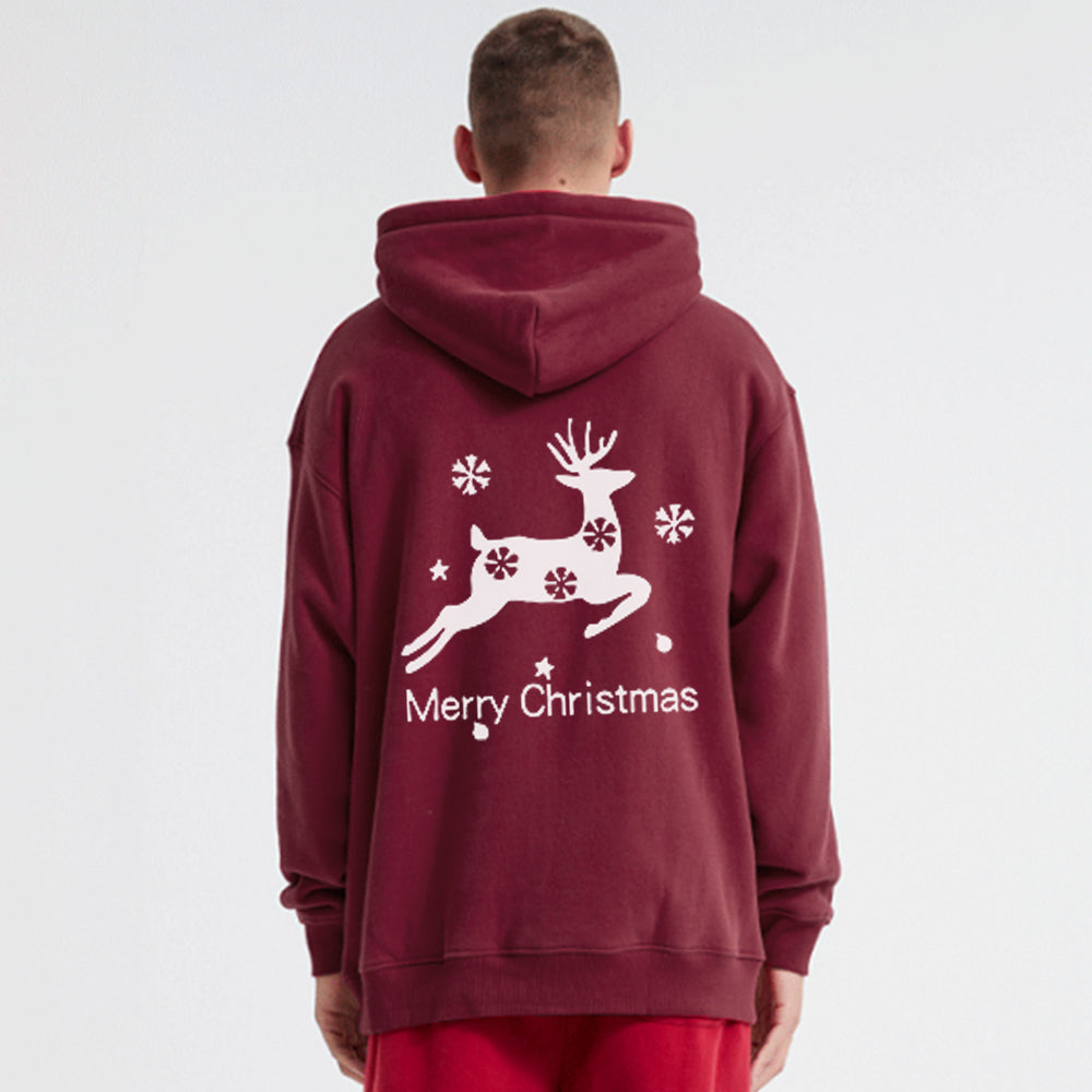 Casual Snowflake Elk Hoodie