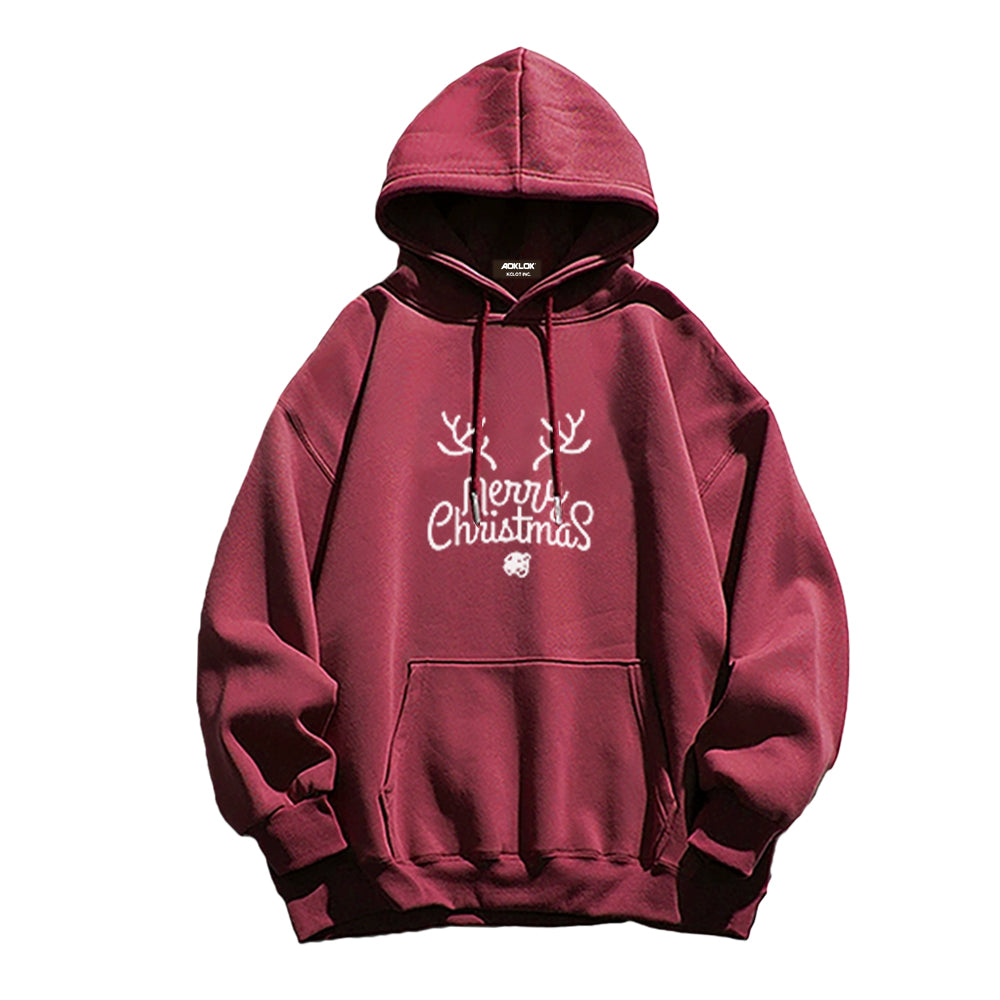 Casual Snowflake Elk Hoodie