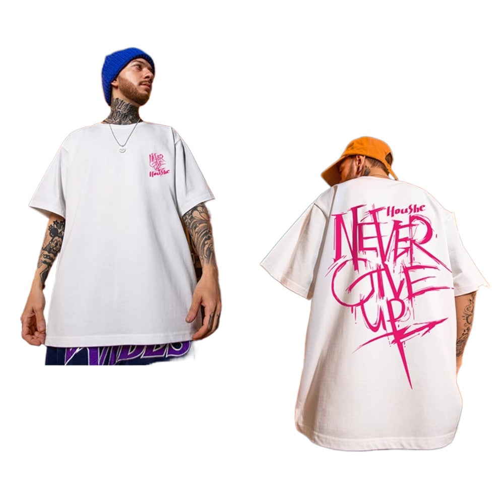 Street Philanthropist Graffiti Short Sleeve Men's T-Shirt Ins