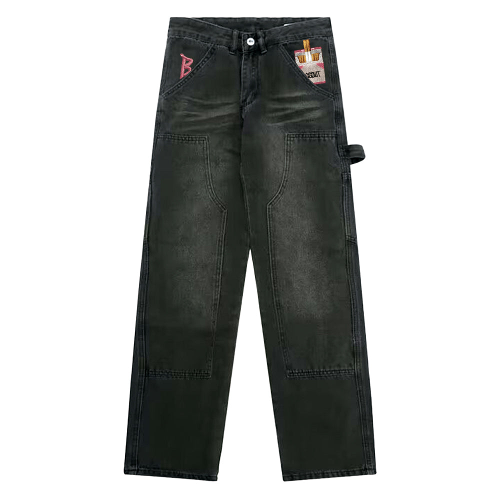 BAGGOUT Jeans Pink Smoke