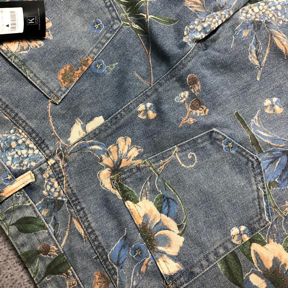 DF High Street Floral Print Wide Leg Jeans