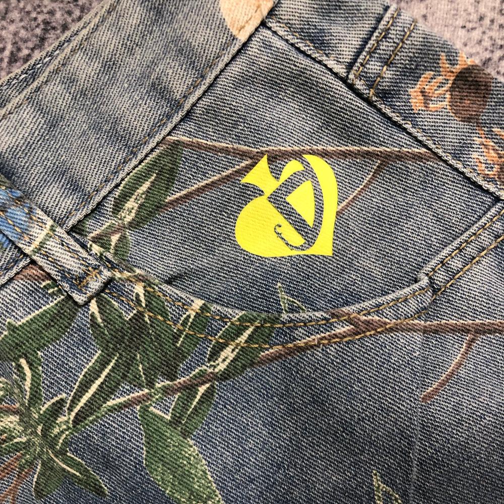 DF High Street Floral Print Wide Leg Jeans