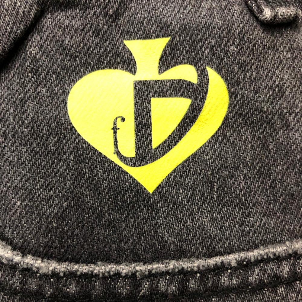 DF|Functional Solid Color Patchwork Jeans