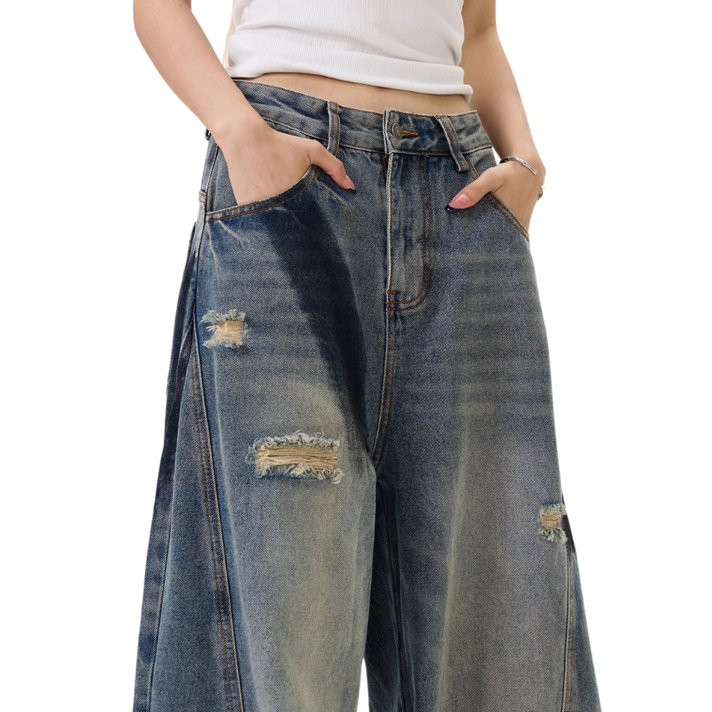 DF Vintage Graffiti Lantern Jeans