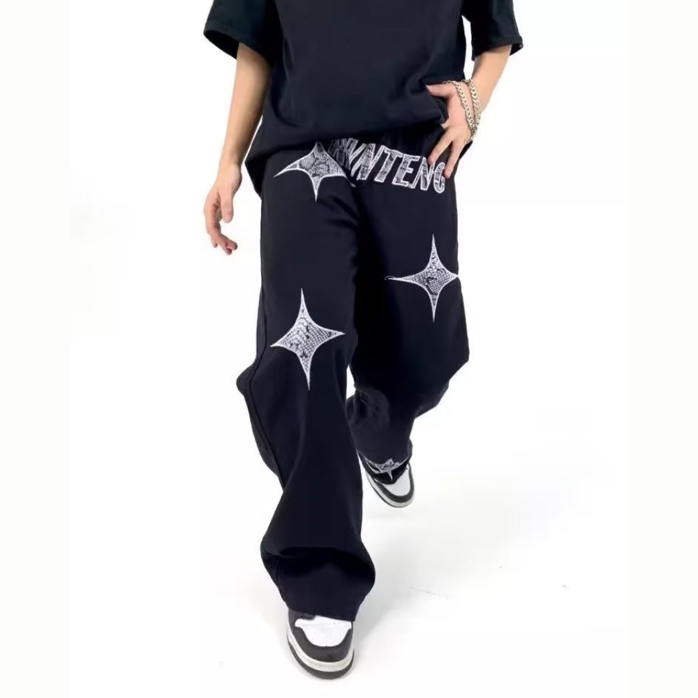 DF| Star Sequin Patch Jeans