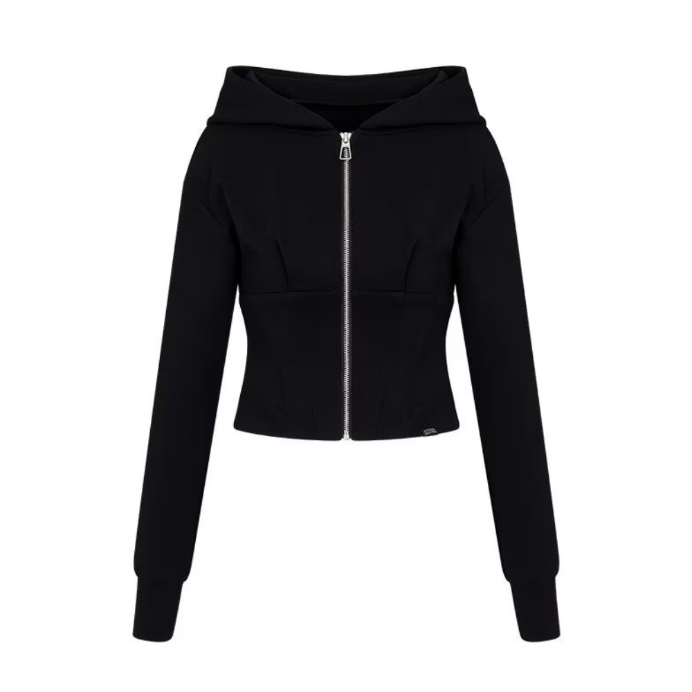 Women's Solid Color Halter Hoodie