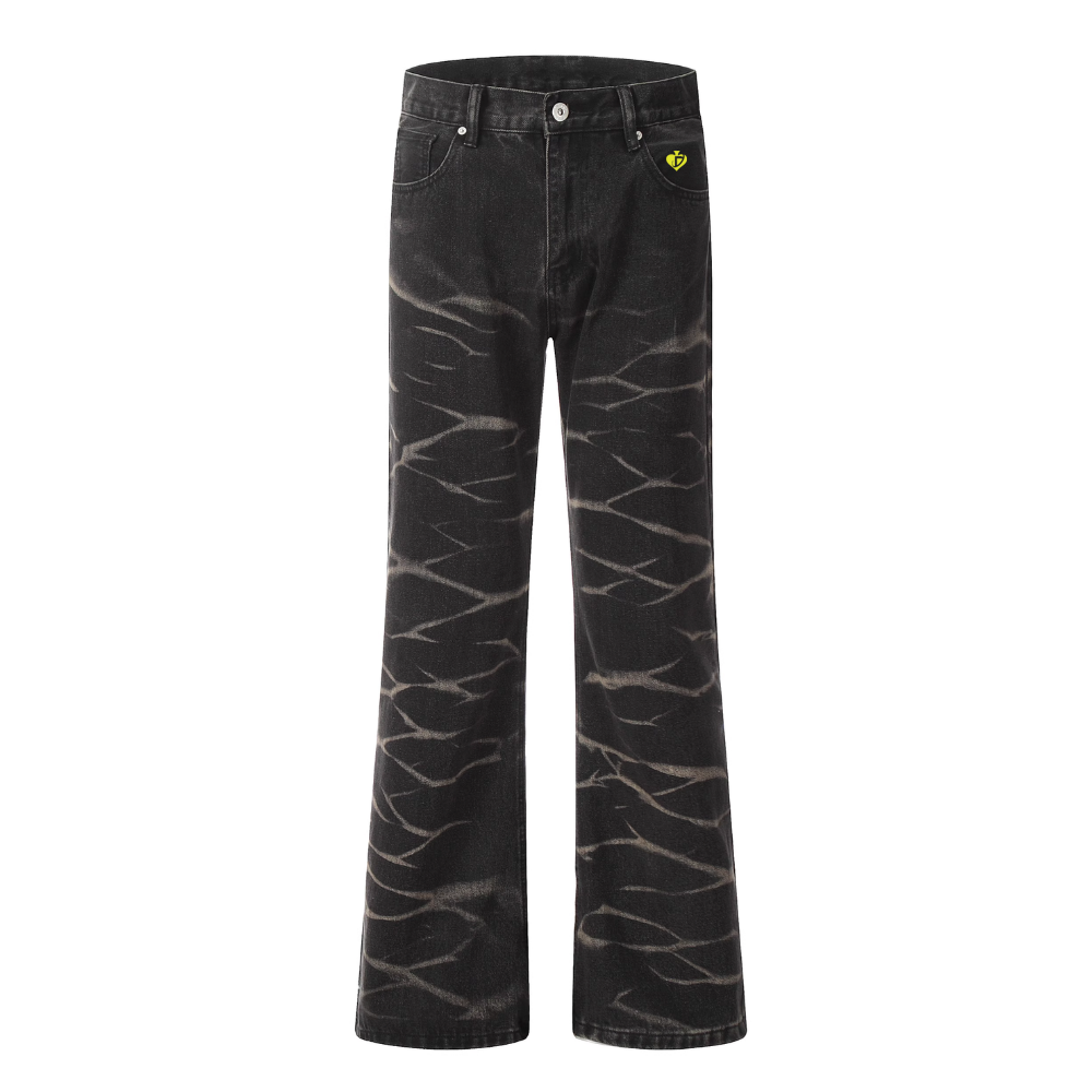 DF |Dyed Ripple Straight Jeans