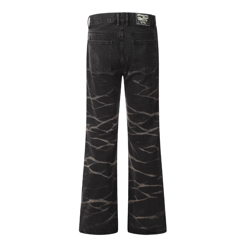 DF |Dyed Ripple Straight Jeans