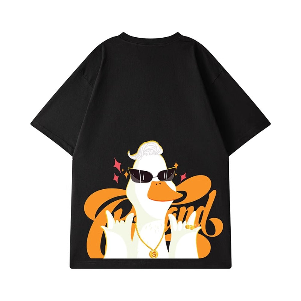 Street Philanthropist Cartoon Trend Brand Short Sleeve Men's Trend T-Shirt