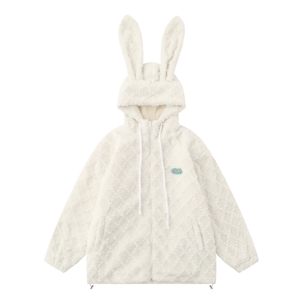 Rabbit Ears Lamb Wool Coat