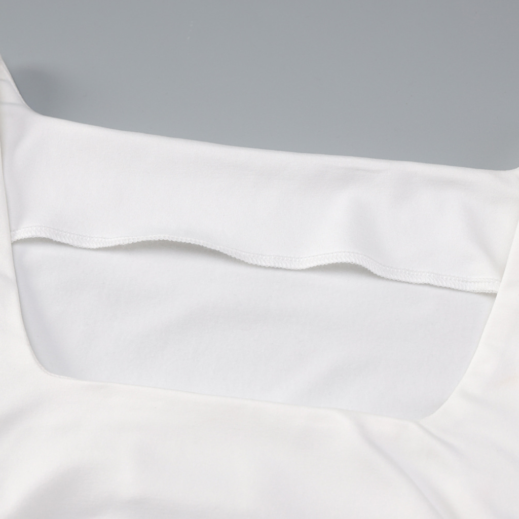 Women's White Pleated Slim Fit Dress