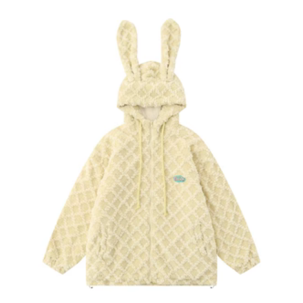 Rabbit Ears Lamb Wool Coat