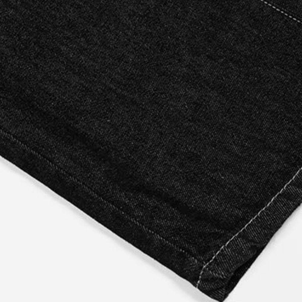 DF| Bat Mask Man Print Jeans