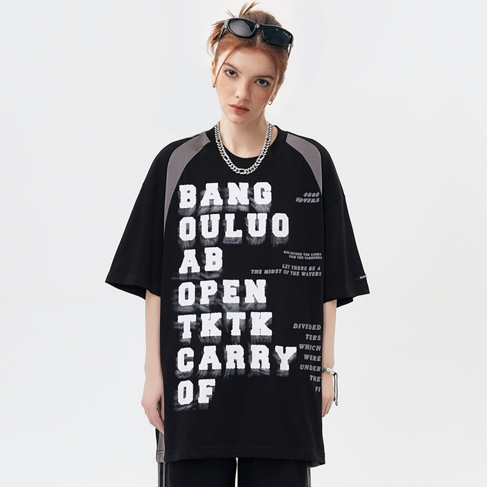 Letter Raglan T-shirt