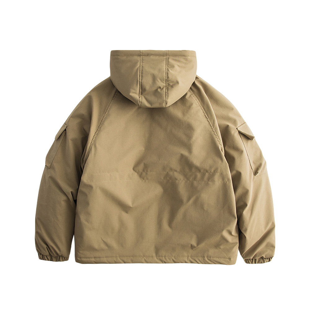 retro Japanese  Thickened Workwear Style Coat