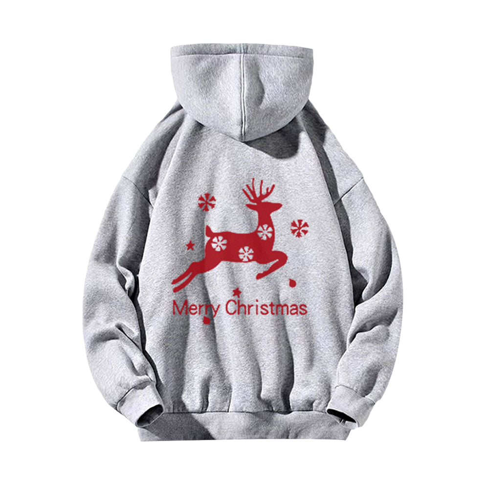 Casual Snowflake Elk Hoodie