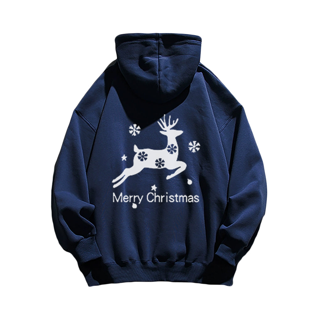 Casual Snowflake Elk Hoodie