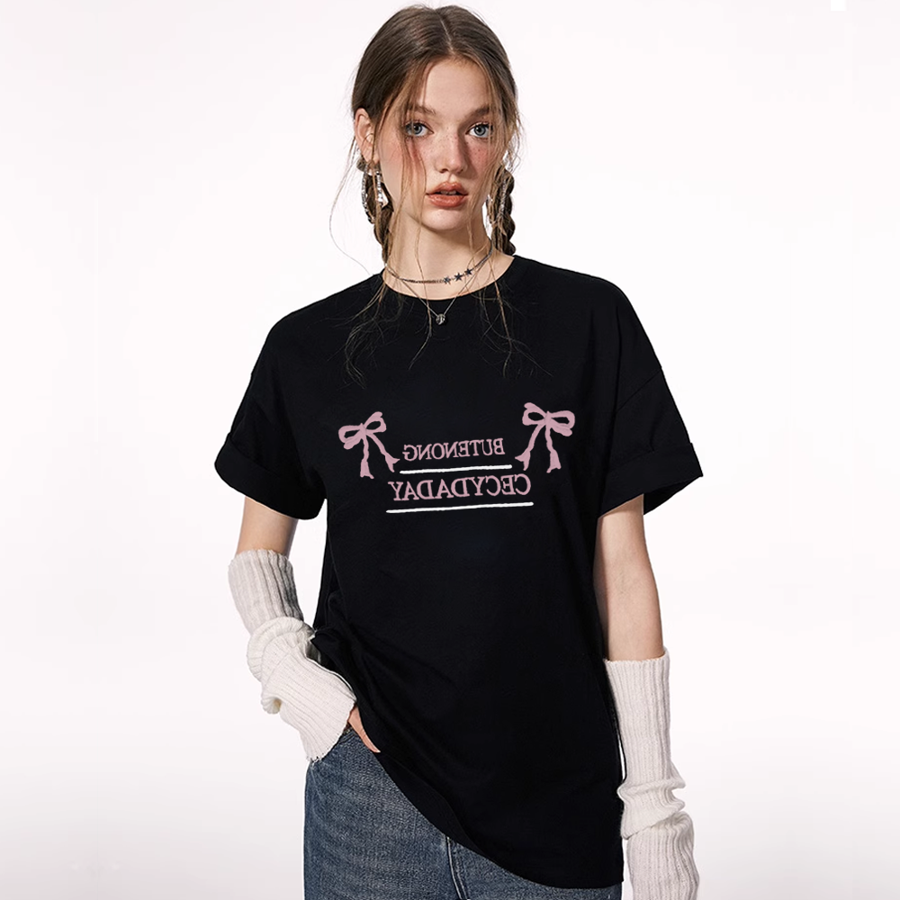 Women's Casual Bow T-Shirt