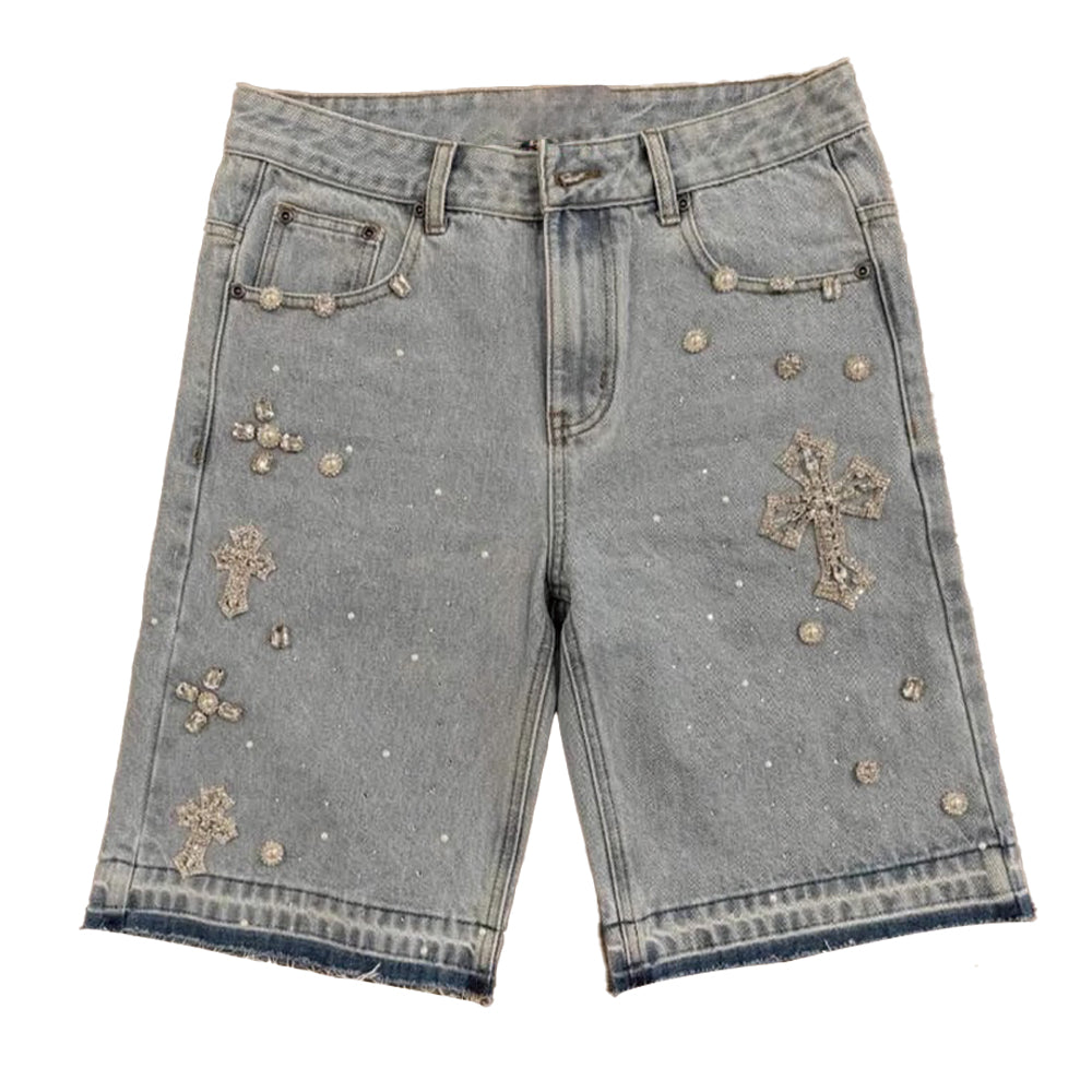 Baggout Jeans Croc Heart Diamond