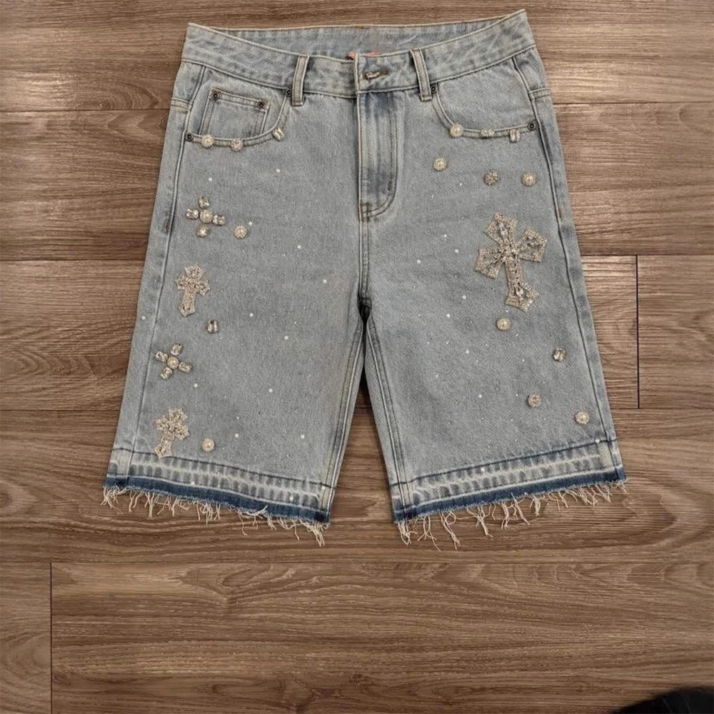 Baggout Jeans Croc Heart Diamond