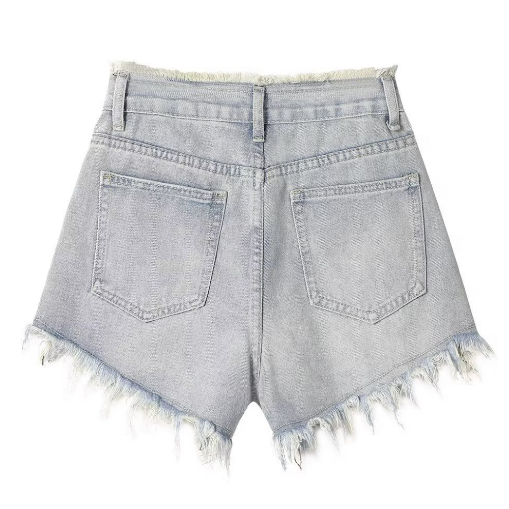 Women's Solid Color High Waisted Shorts