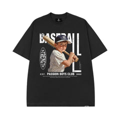 Street Philanthropist Baseball Boys Printed Short Sleeve T-Shirt Men Details