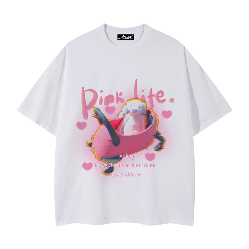 Pink Life Bunny T-shirt