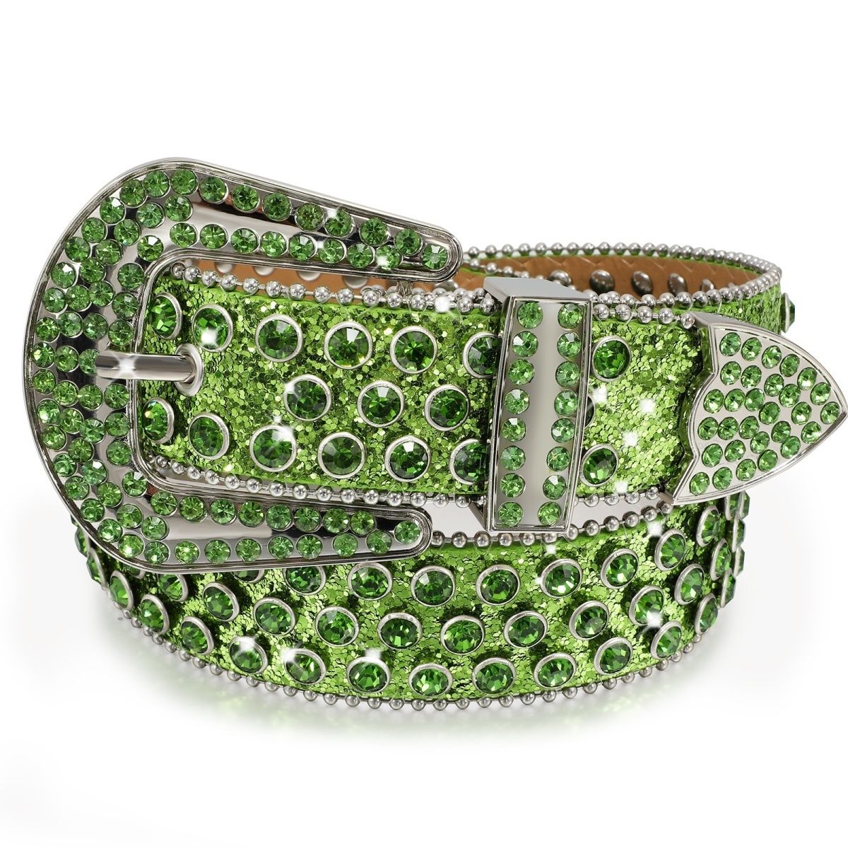 LoopStone Punk Burst Flash Rhinestone Versatile Rivet Belt