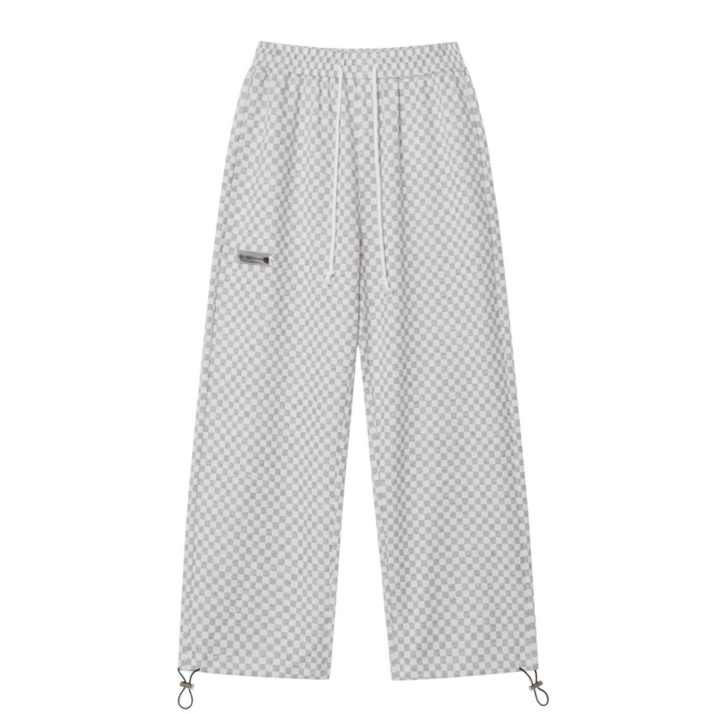 Vintage Checkerboard Jacquard Sweatpants