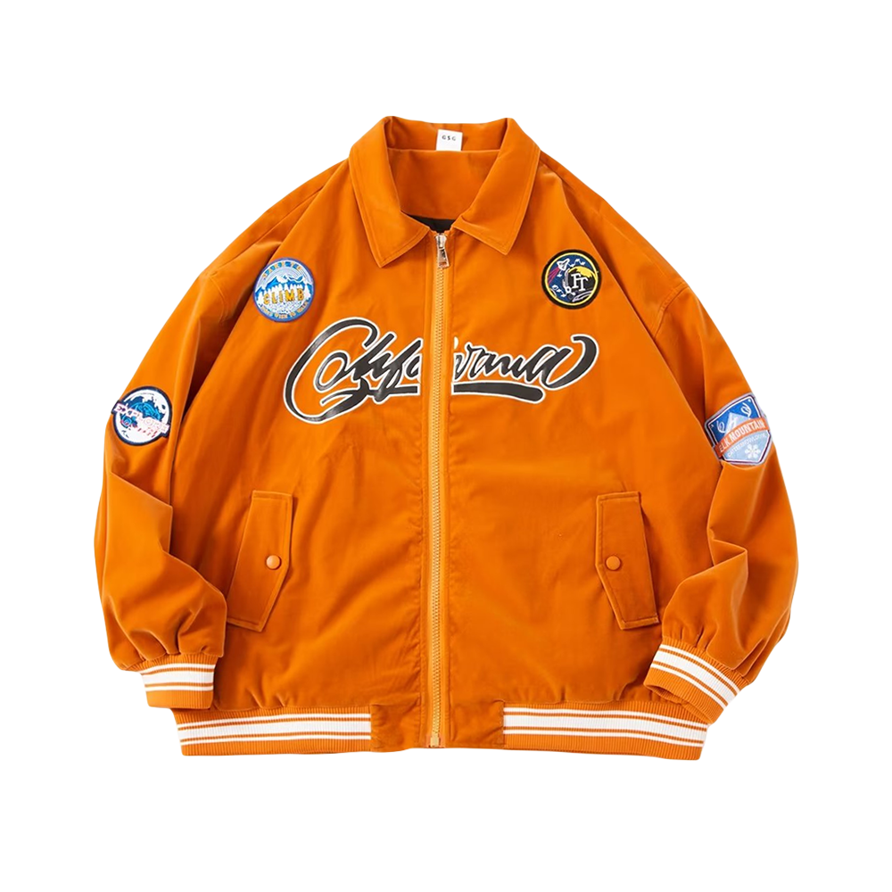 High Street Suede Letters Jacket