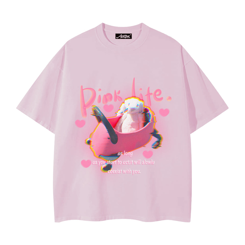Pink Life Bunny T-shirt
