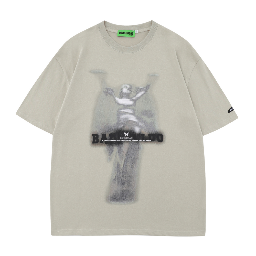 Retro Goddess Sculpture Print T-Shirt