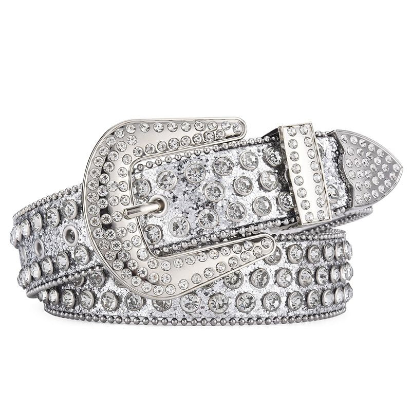 LoopStone Punk Burst Flash Rhinestone Versatile Rivet Belt