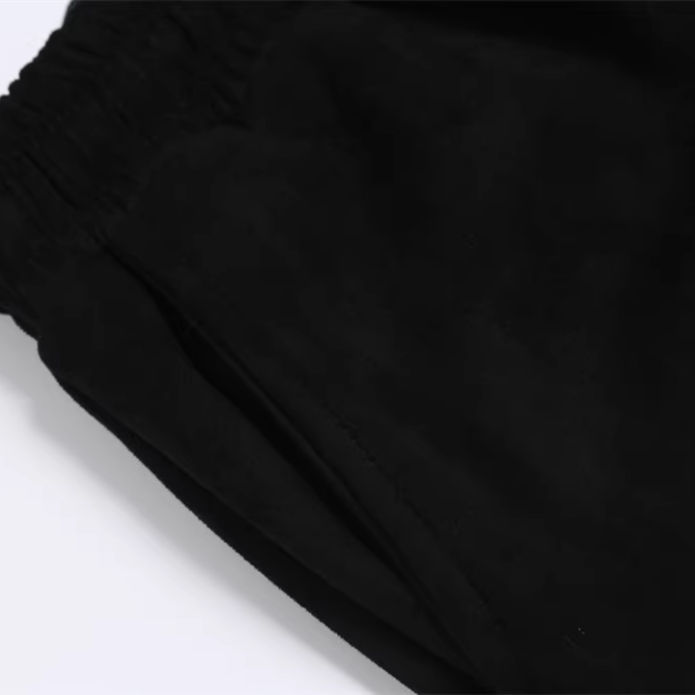 Letter flocking PU stitching Sweatpants