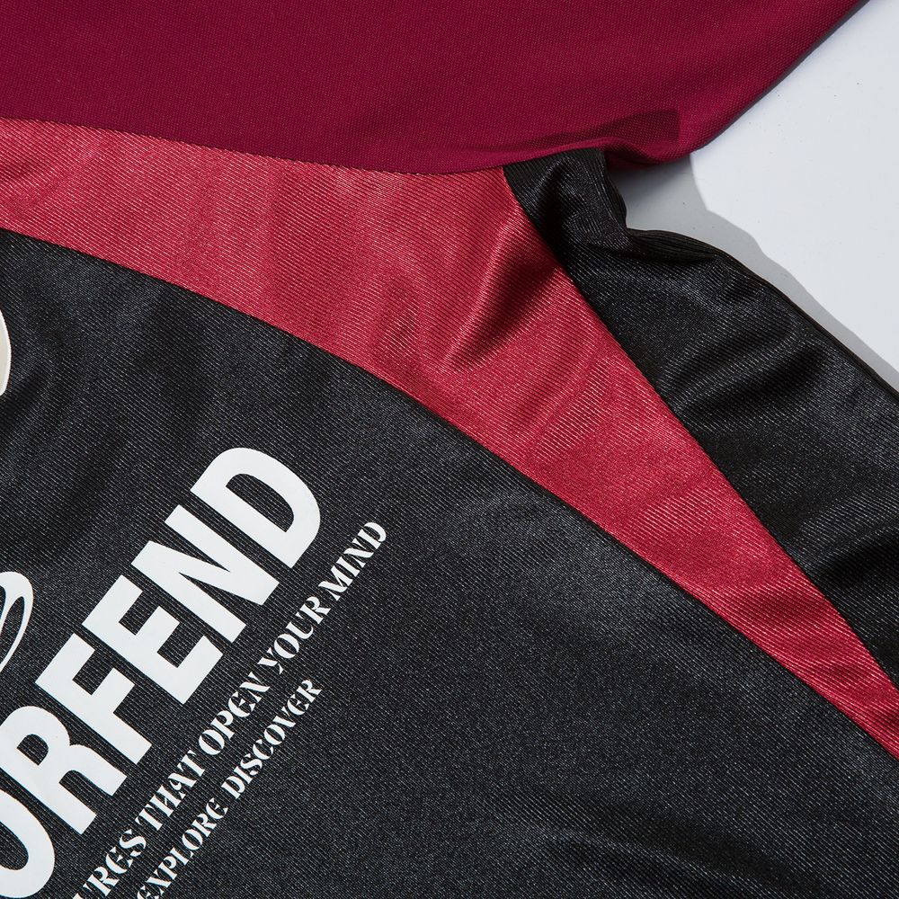 Vintage Racer Collarless Zipper Sweatshirt