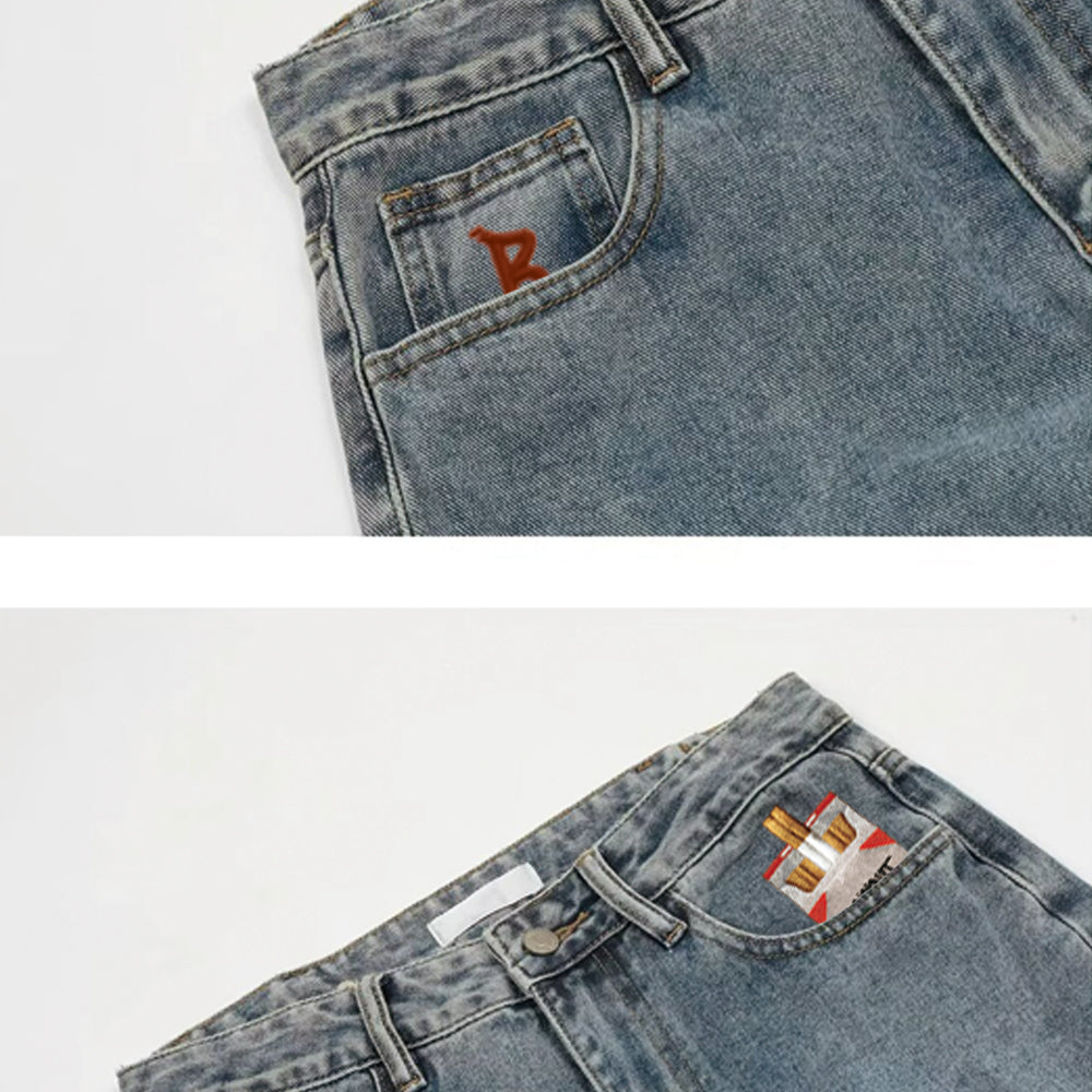 BAGGOUT Jeans Red Smoke