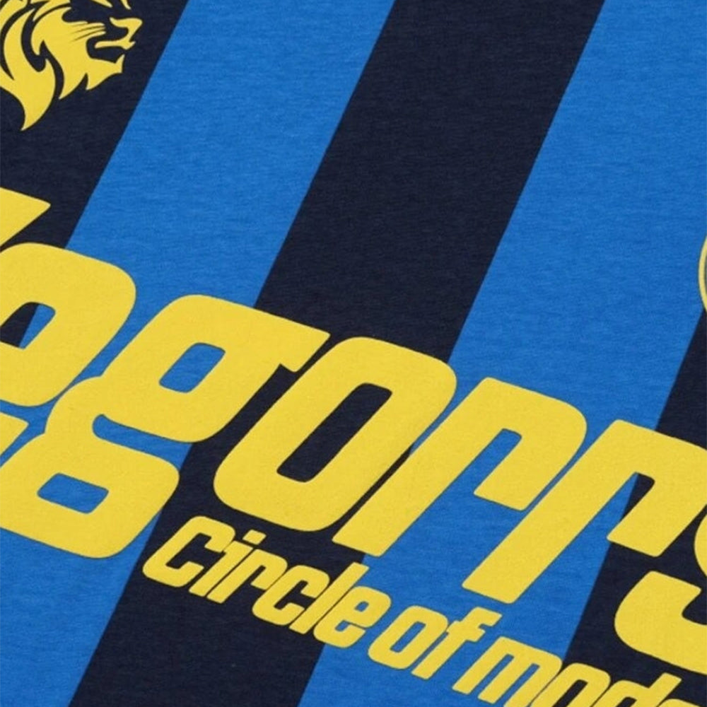 Evokyn Veggors Striped Vintage Football Tee