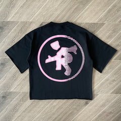 Evokyn Two Different Worlds Retro Vaporwave T-Shirt Details