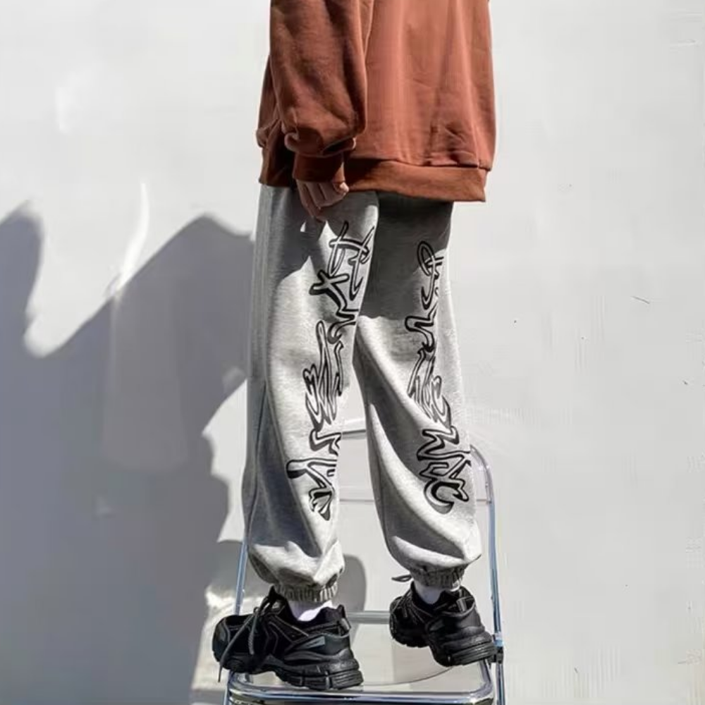 Hip Hop Trendy Alphabet Sweatpants