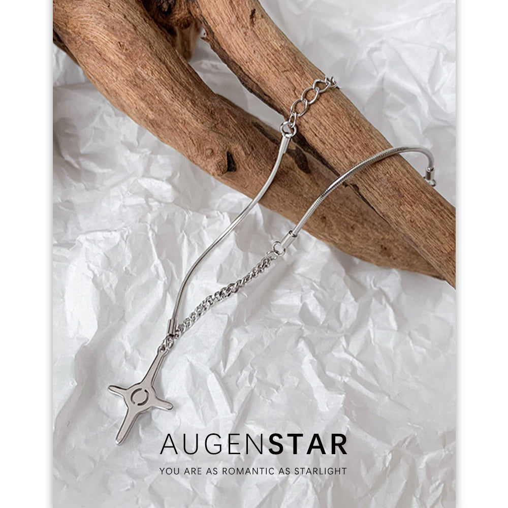 ASR | Four Pointed Star Cross Pendant Bracelet