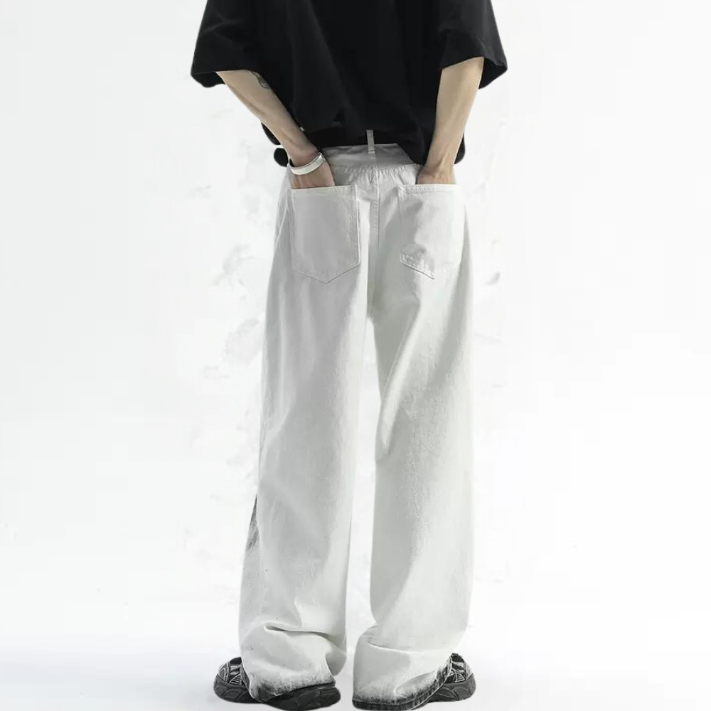 DF| Tie-Dye Keep Smiling Patch Jeans