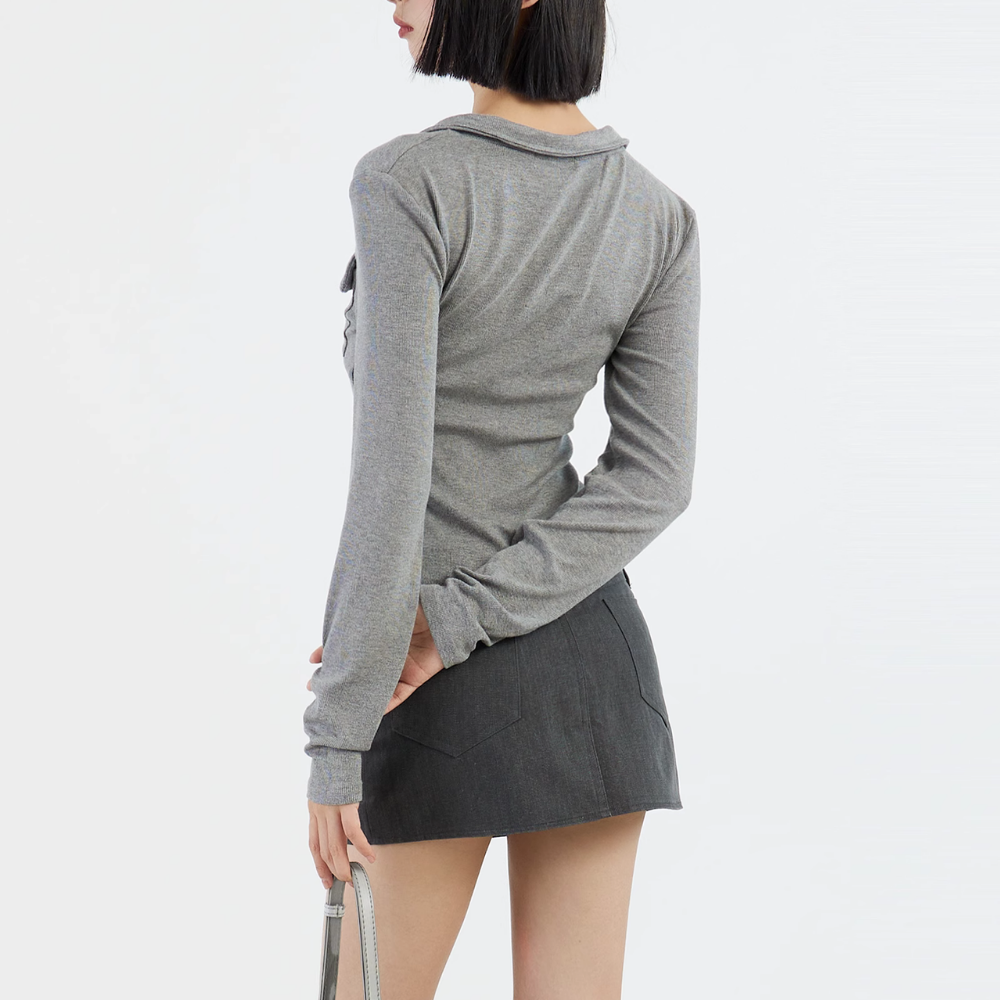 Women's Hot Girl Lapel Long Sleeve