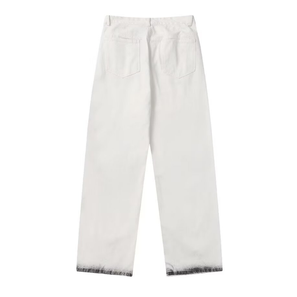 DF| Tie-Dye Keep Smiling Patch Jeans