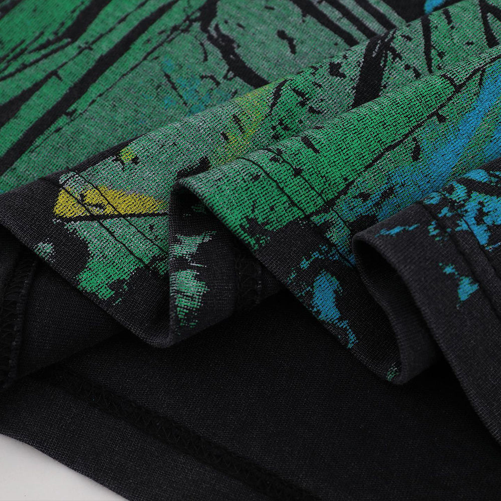 Evokyn Fest Statue Graphic Oversized T-Shirt