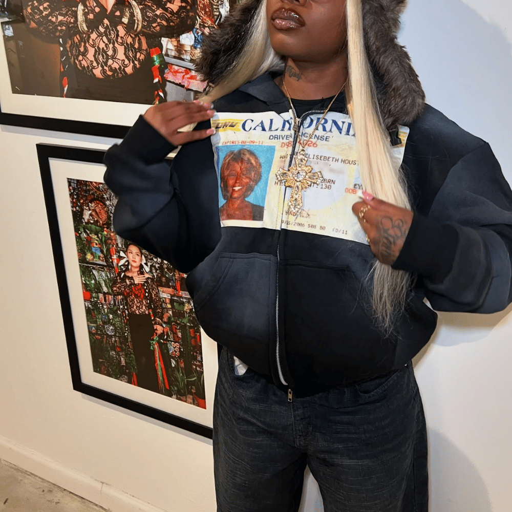 Evokyn Whitney Houston California ID Hoodie