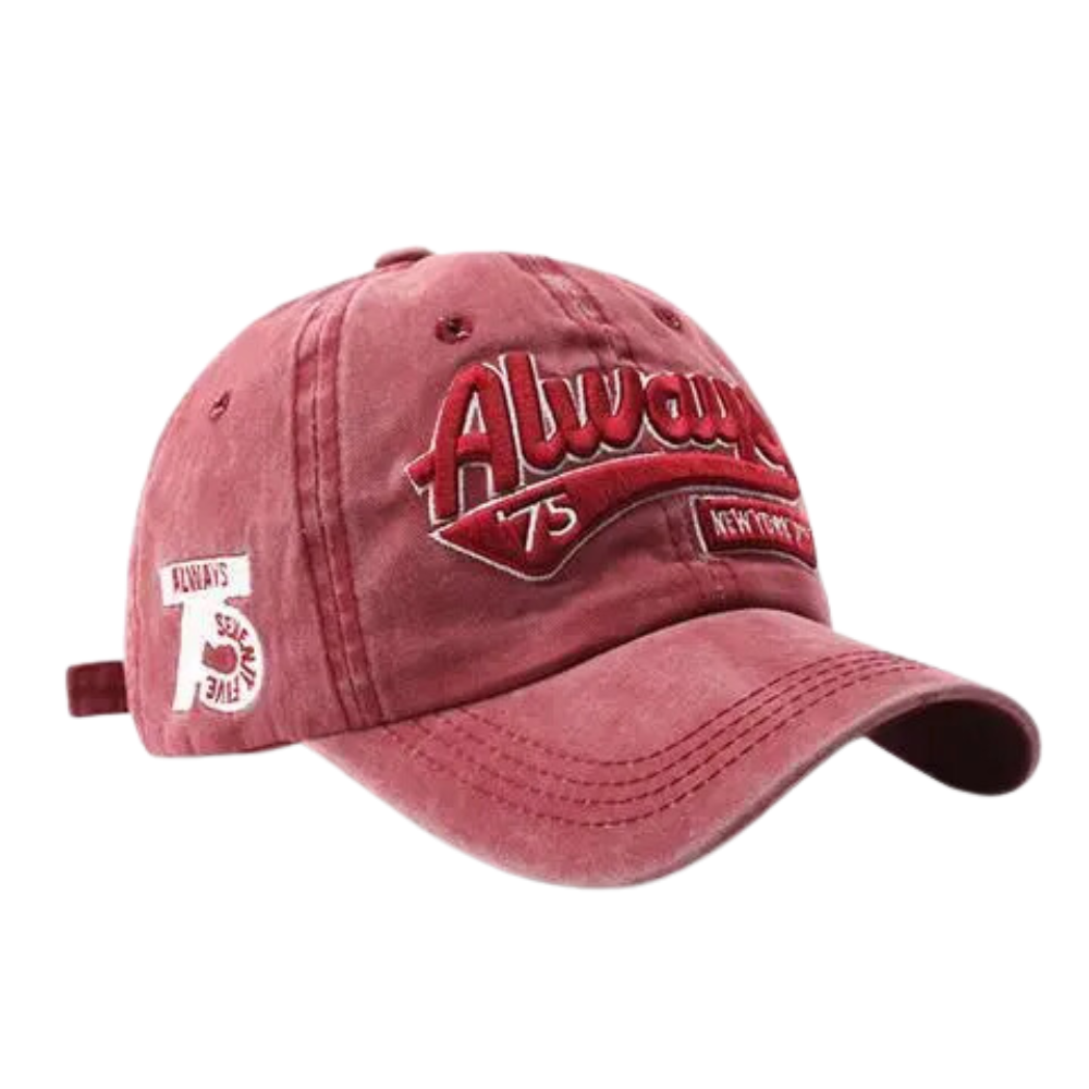 Street Washed Letter Embroidered Hat